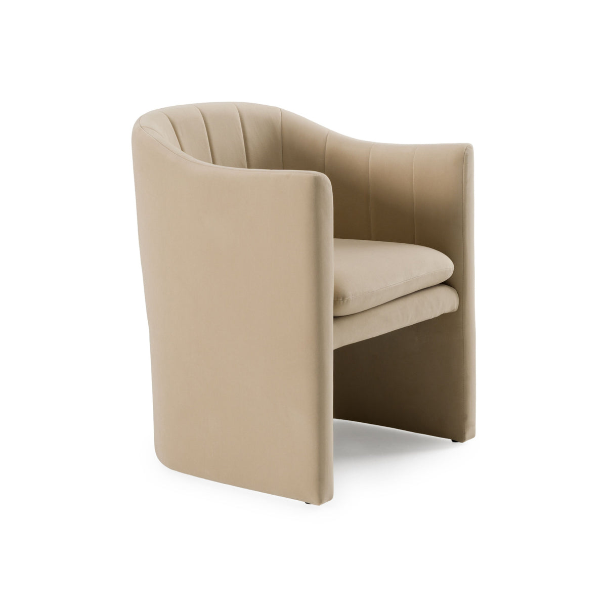 Velvet Curved Dining Chair | OROA Modern Danube
