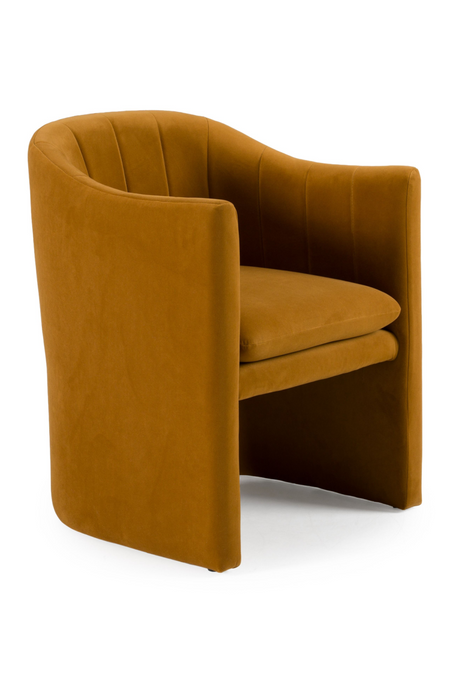 Velvet Curved Dining Chair | OROA Modern Danube | Oroa.com