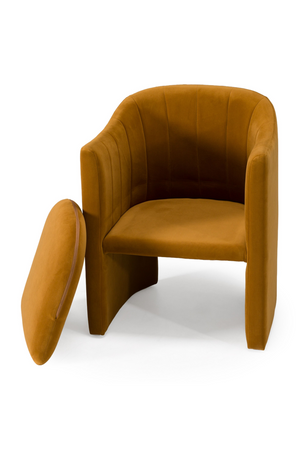 Velvet Curved Dining Chair | OROA Modern Danube | Oroa.com