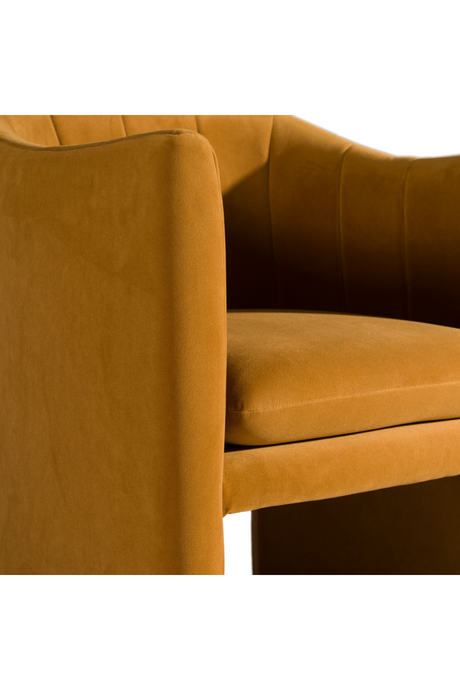 Velvet Curved Dining Chair | OROA Modern Danube | Oroa.com