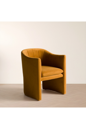 Velvet Curved Dining Chair | OROA Modern Danube | Oroa.com