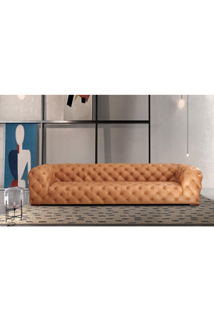Tufted Leather Sofa | OROA Modern Dexter | Oroa..com
