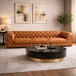  Tufted Leather Sofa | Oroa.com
