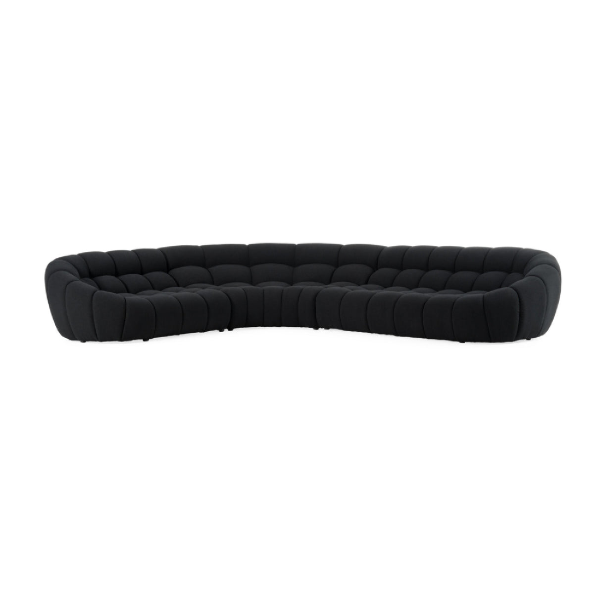   Black Tufted Sectional Sofa | Oroa.com