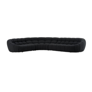   Black Tufted Sectional Sofa | Oroa.com