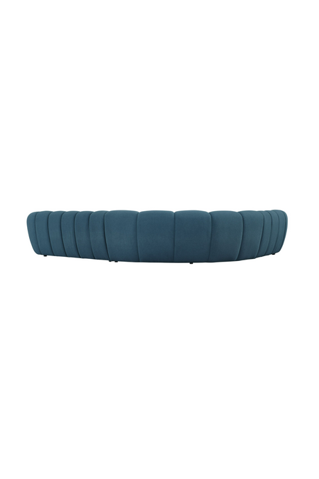 Tufted Teal Sectional Sofa | OROA Modern Yolonda | Oroa.com