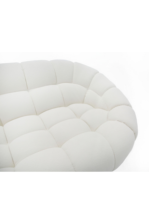 White Curved Sectional Sofa | OROA Modern Yolonda | Oroa.com