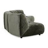 Green Curved 5-Piece Sectional Sofa | OROA Modern Elias