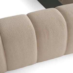 Beige Hexagonal Tufted Bed | OROA Modern Yolonda | Oroa.com