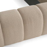 Beige Hexagonal Tufted Bed | OROA Modern Yolonda | Oroa.com