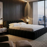 Hexagonal Tufted Queen Bed | OROA Modern Yolonda | Oroa.com