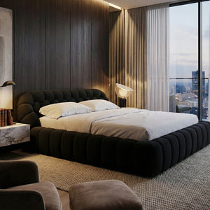 Hexagonal Tufted Queen Bed | OROA Modern Yolonda | Oroa.com