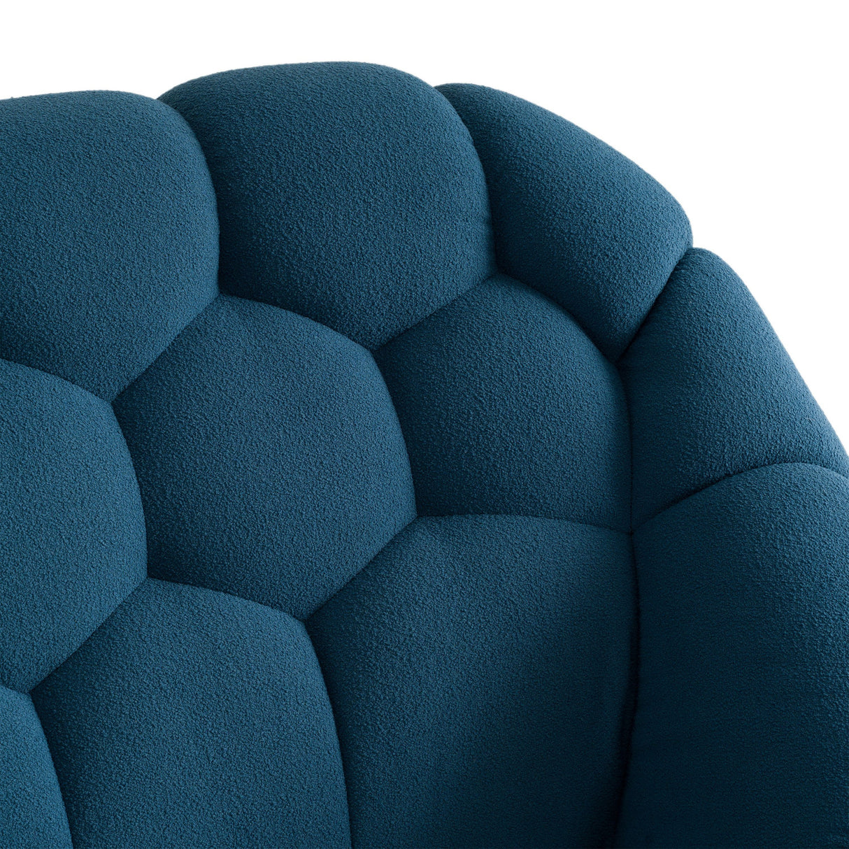 Blue Hexagonal Tufted Bed | OROA Modern Yolonda | Oroa.com