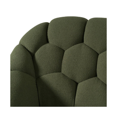Hexagonal Tufted King Bed | OROA Modern Yolonda