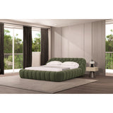 Hexagonal Tufted King Bed | OROA Modern Yolonda