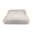 Off-white Hexagonal Tufted Bed | OROA Modern Yolonda | Oroa.com