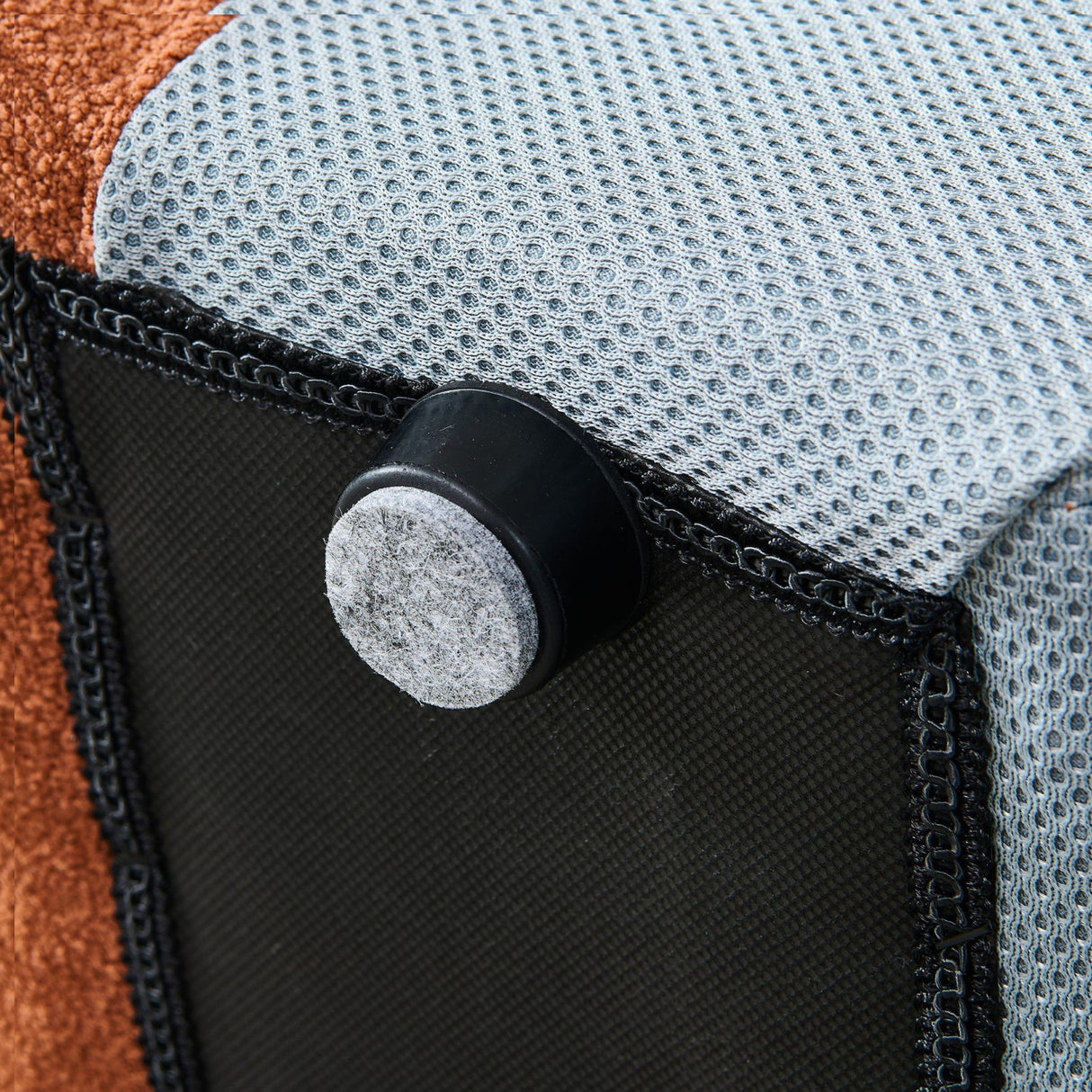 Orange Hexagonal Tufted Bed | OROA Modern Yolonda | Oroa.com