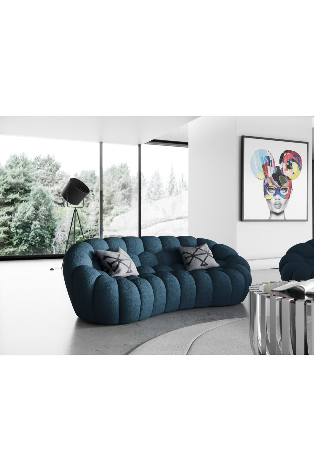 Hexagonal-Tufted Loveseat | OROA Modern Yolonda | Oroa.com