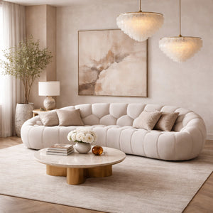   Hexagonal-Tufted Loveseat | Oroa.com