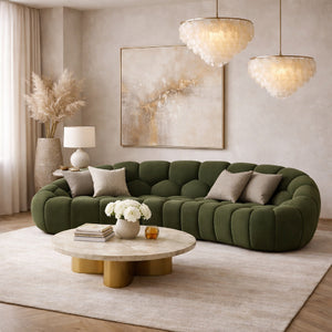   Hexagonal-Tufted Loveseat | Oroa.com