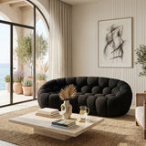 Hexagonal-Tufted Loveseat | OROA Modern Yolonda