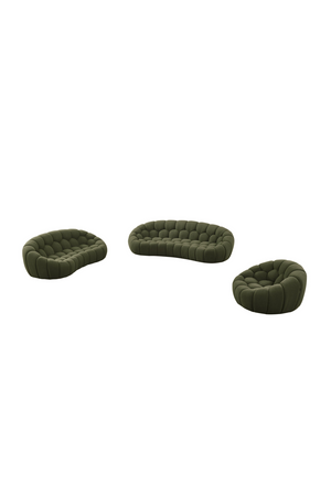 Green Tufted Sofa Set | OROA Modern Yolonda | Oroa.com