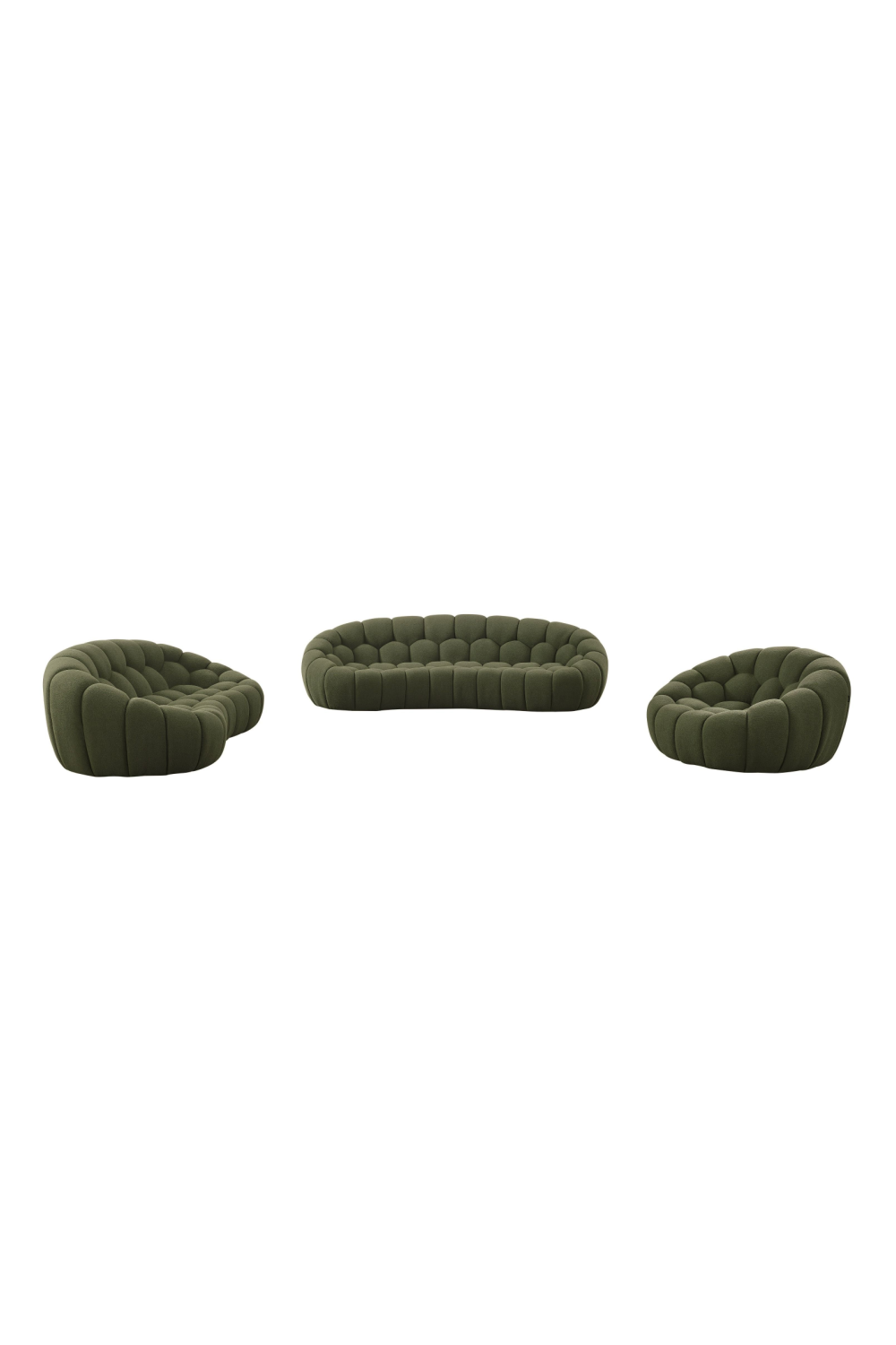 Green Tufted Sofa Set | OROA Modern Yolonda | Oroa.com