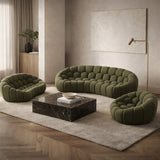 Green Tufted Sofa Set | OROA Modern Yolonda