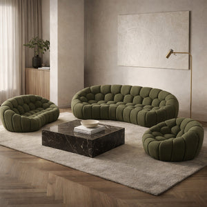   Green Tufted Sofa Set | Oroa.com