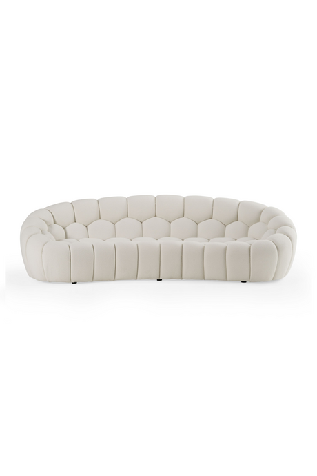 Hexagonal-Tufted Curved Sofa | OROA Modern Yolonda | Oroa.com