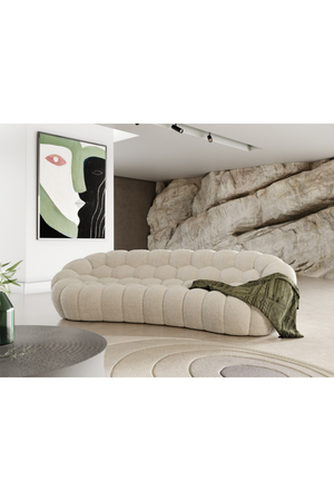 Hexagonal-Tufted Curved Sofa | OROA Modern Yolonda | Oroa.com