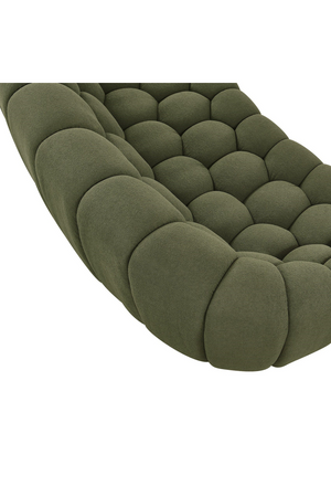 Hexagonal-Tufted Curved Sofa | OROA Modern Yolonda | Oroa.com