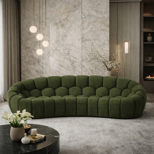   Hexagonal-Tufted Curved Sofa | Oroa.com