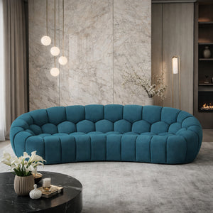   Hexagonal-Tufted Curved Sofa | Oroa.com