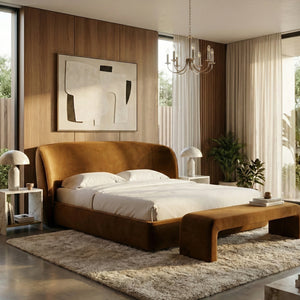 Fabric Upholstered Bed | OROA Modern Lambert | Oroa.com