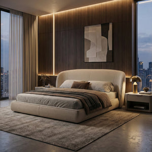 Fabric Upholstered Bed | OROA Modern Lambert | Oroa.com