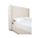 White Teddy Fabric Bed | OROA Modern Byrne | Oroa.com