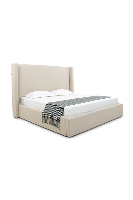 Beige Panel Headboard Bed | OROA Modern Byrne | Oroa.com