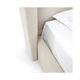 Beige Panel Headboard Bed | OROA Modern Byrne