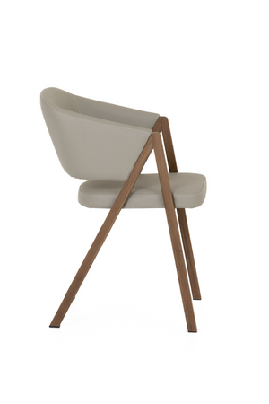 Curved Vegan Leather Dining Chairs (2) | OROA Modern Marcus | Oroa.com
