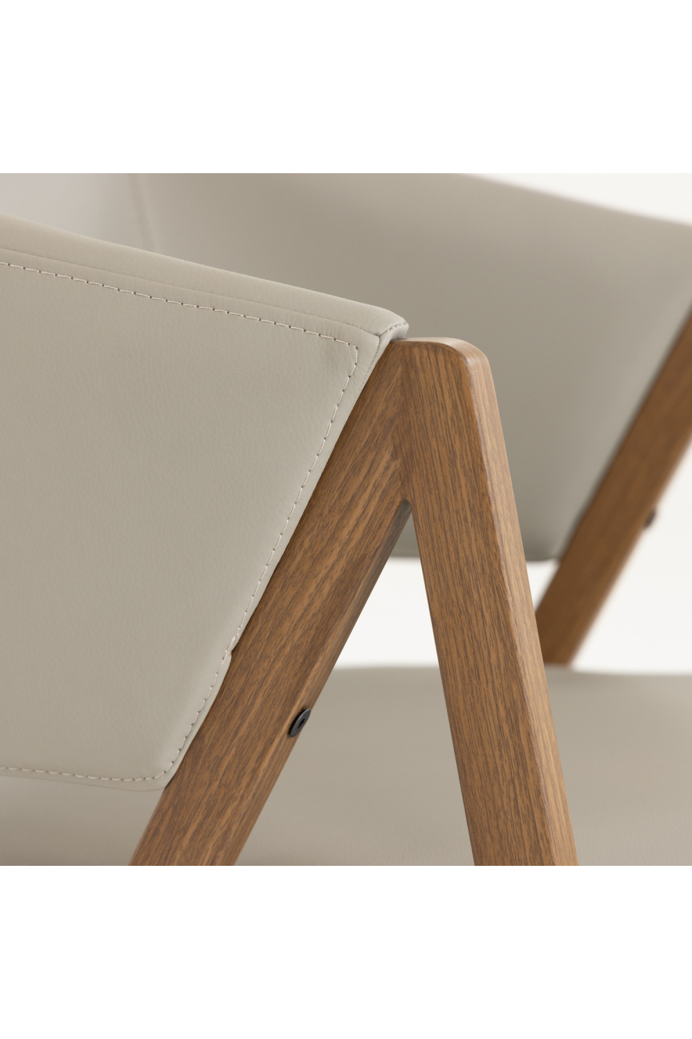 Curved Vegan Leather Dining Chairs (2) | OROA Modern Marcus | Oroa.com