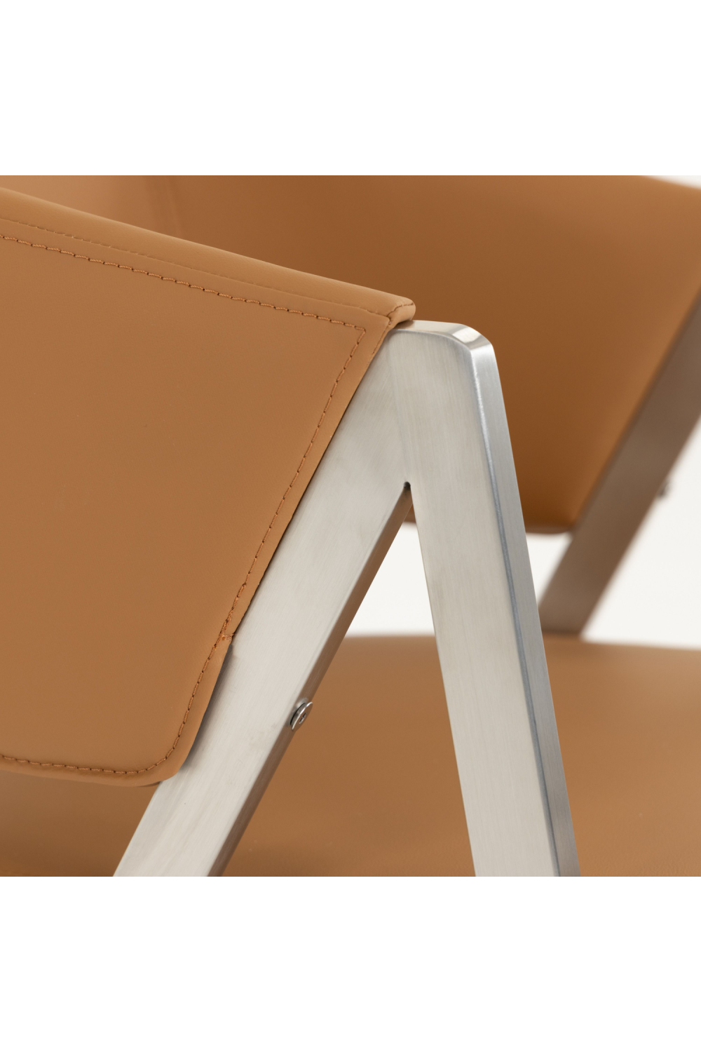 Curved Vegan Leather Dining Chairs (2) | OROA Modern Marcus | Oroa.com