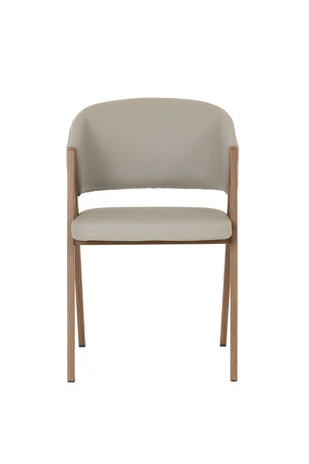 Curved Vegan Leather Dining Chairs (2) | OROA Modern Marcus | Oroa.com