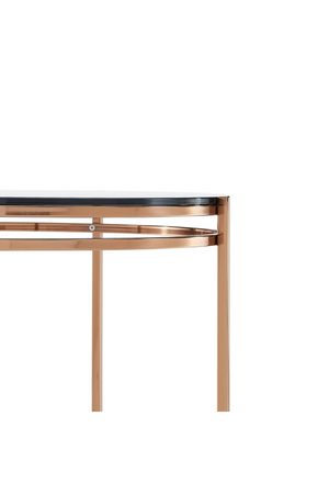 Smoked Glass Round End Table | OROA Modern Bradford | Oroa.com