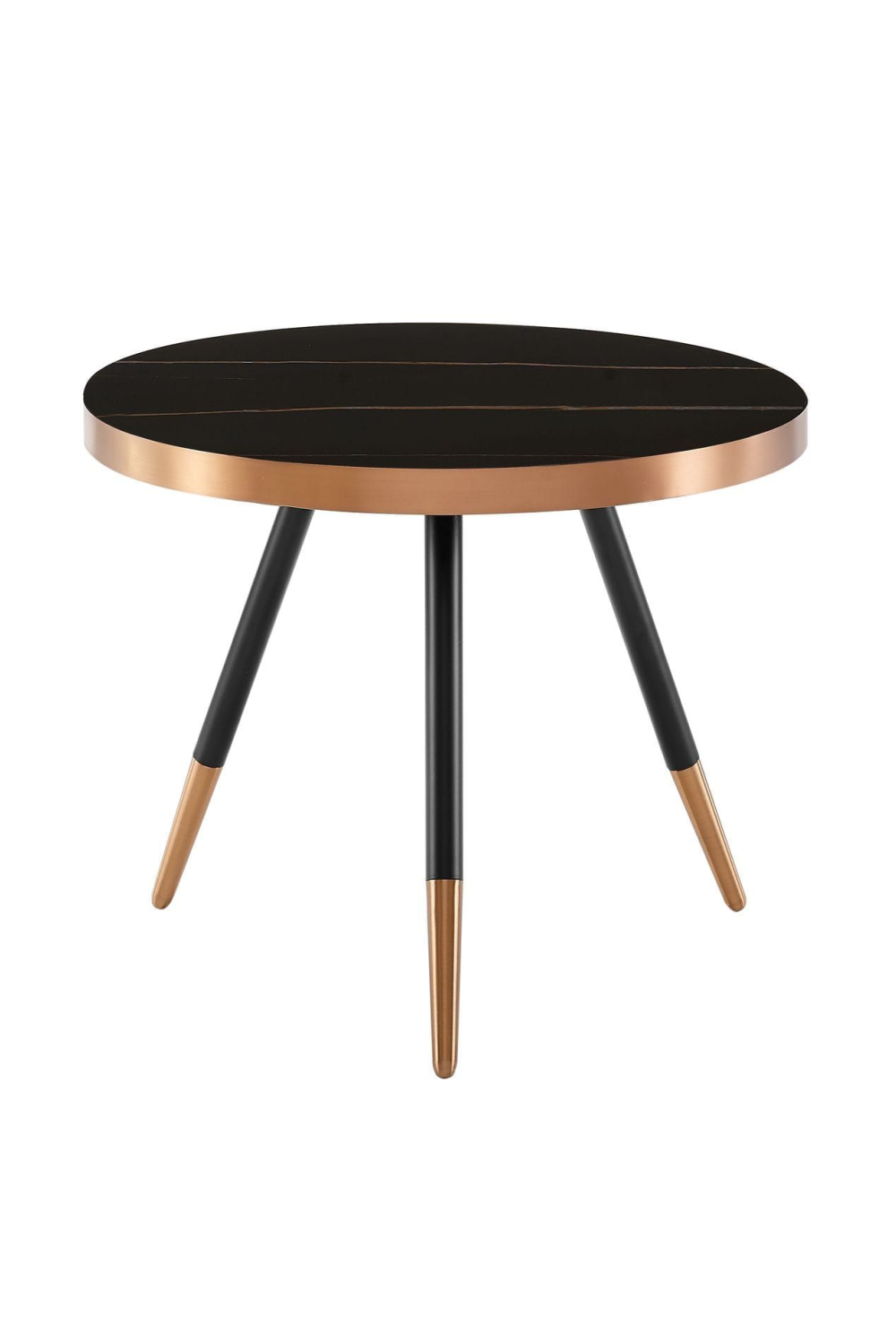 Round Black Ceramic Coffee Table S | OROA Modern Cayson | Oroa.com
