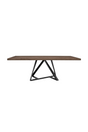 Wooden Top Industrial Dining Table | OROA Modern Keanna | Oroa.com