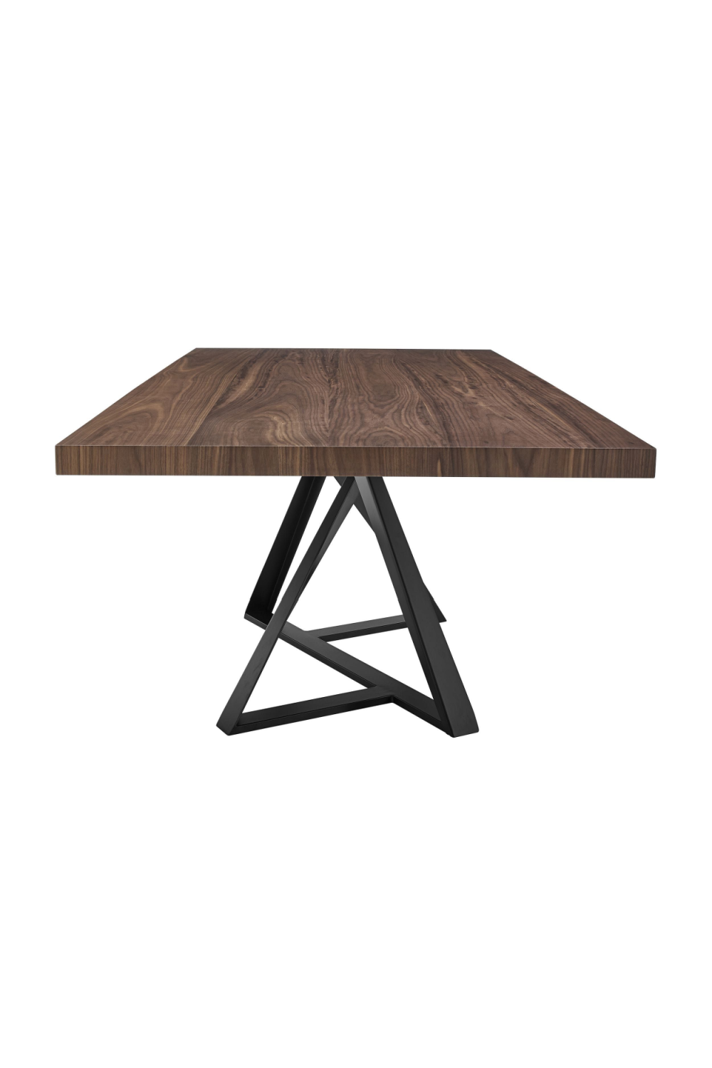 Wooden Top Industrial Dining Table | OROA Modern Keanna | Oroa.com