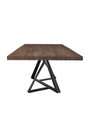 Wooden Top Industrial Dining Table | OROA Modern Keanna | Oroa.com