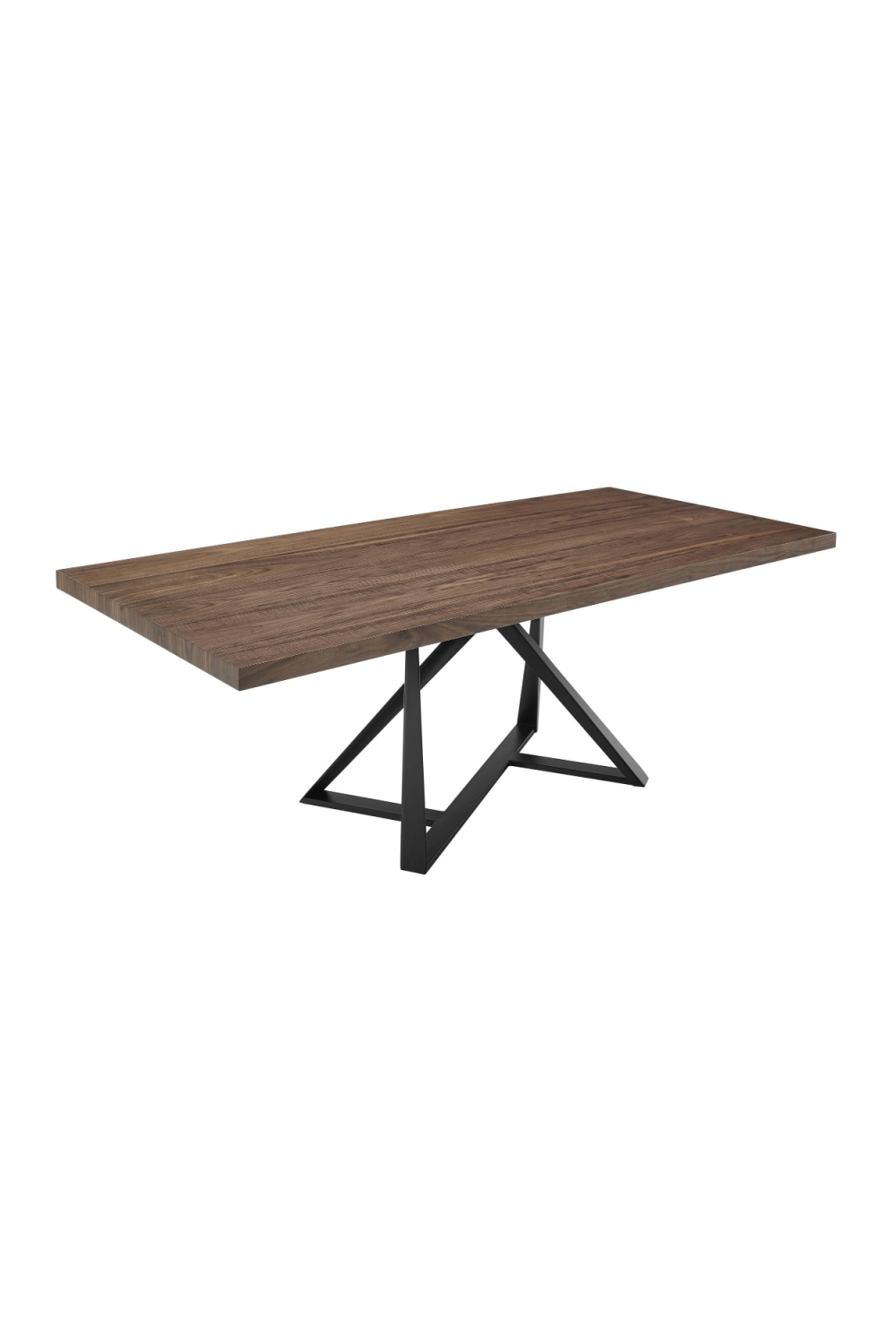 Wooden Top Industrial Dining Table | OROA Modern Keanna | Oroa.com