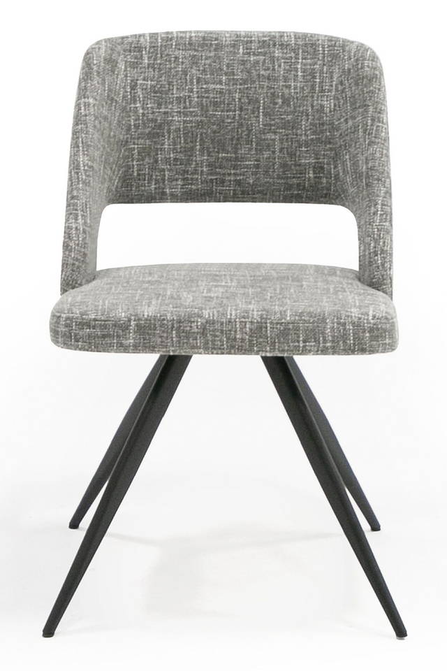 Cutout-Back Gray Dining Chairs (2) | OROA Modern Palmer | Oroa.com